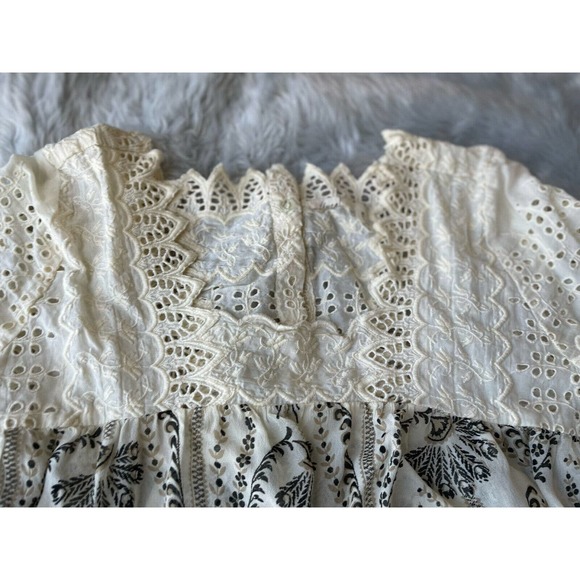 Anthropologie Cream and Black Blouse - Picture 5 of 16